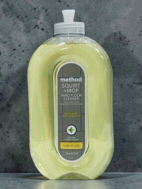 Method Squirt + Mop Hard Floor Cleaner 25 oz Lemon Ginger Spray Bottle New